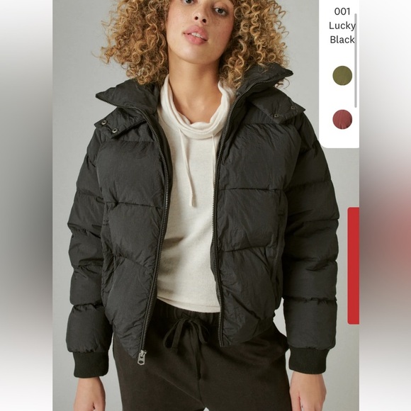 NWT The Lucky Brand Perfect Puffer Jacket Size Small - Picture 2 of 11